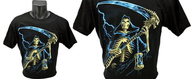 Tričko kostlivec s kosou