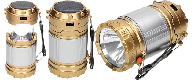 Lampa pro kemping Profi + solární nabíječka 2v1
