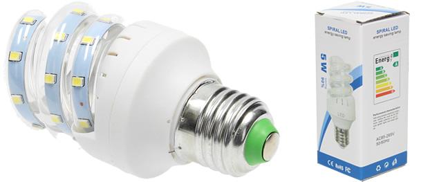 LED žárovka s efektem plamene 7W 