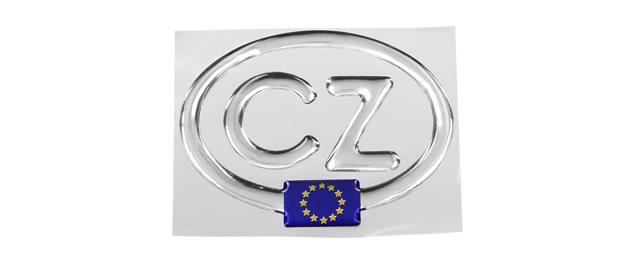 Samolepka na auto CZ 