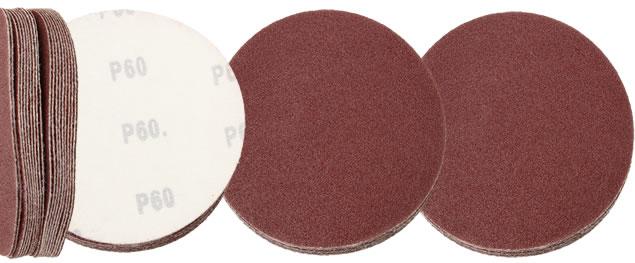 Brusný kulatý papír na suchý zip 20 kusů P60 125 mm