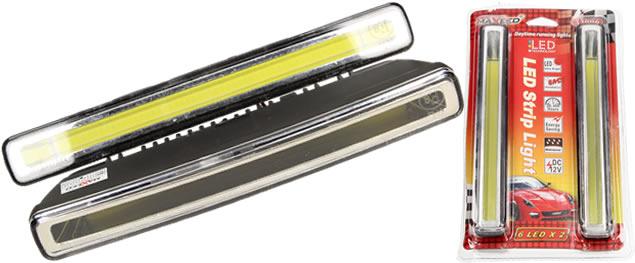 Světla pro denní svícení 6 LED x2 podélná