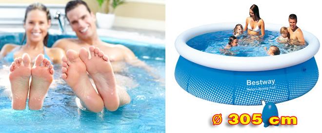 Bazén z vířivkou 2v1