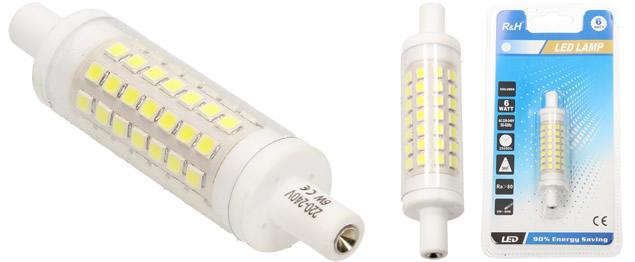 RH LED 6 W náhrada halogenové trubice 7,6 cm