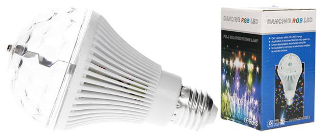 Disco RGB rotační žárovka