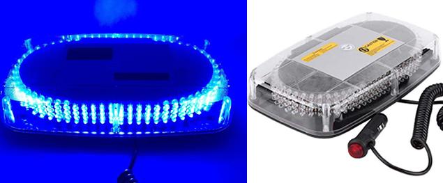 Výstražný alarm 240 Led 12V - Maják modrý