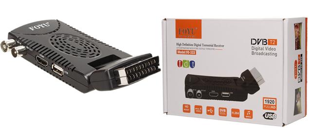 FULL HD digitální setobox DVB-T/T2 FO-333