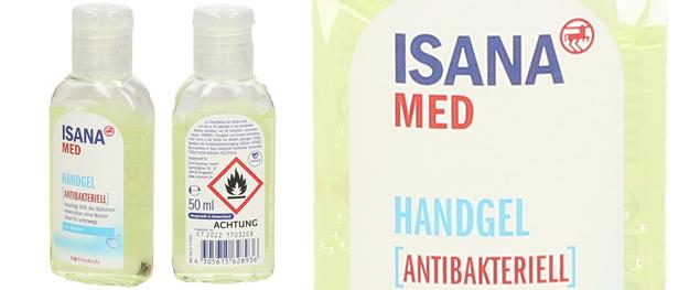 Dezinfekce - Antibakteriální Gel na ruce 50ml ISANA MED ROSSMANN