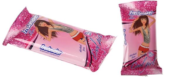 Freshmaker vlhčené ubrousky 15ks Cool Girl