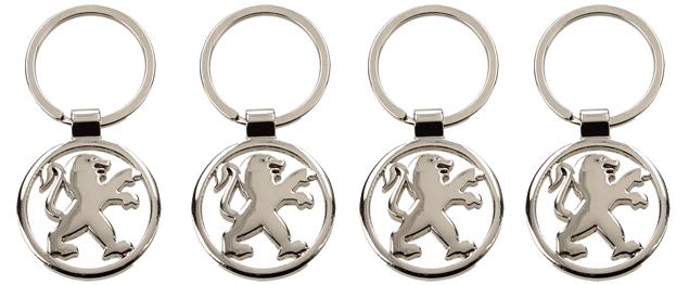 Klíčenka - znak PEUGEOT Chrom 3,…