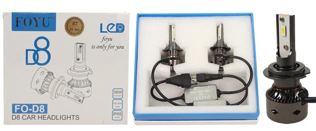 LED autožárovka FOYU D8 H7 CANBUS 10-30V 36W