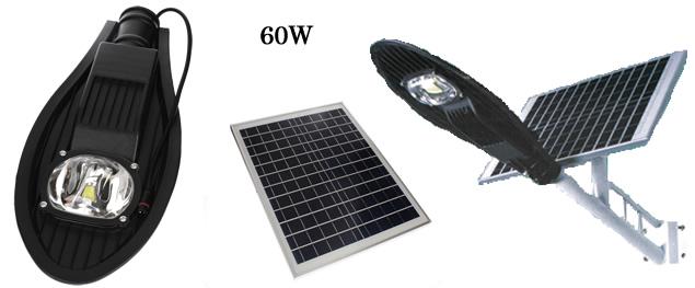 LED soukromá lampa na solární pohon s konstrukcí 60W
