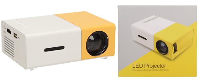Mini LED projektor žlutý YG300