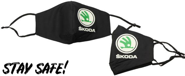 Rouška ŠKODA fosforeskující