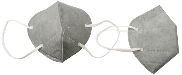 Respirátor FFP2/KN95, respirační rouška šedá