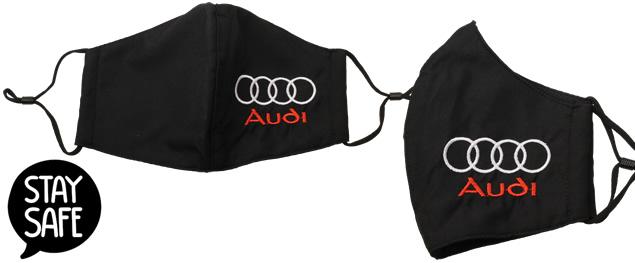 Rouška AUDI vyšívaná