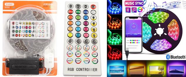 LED pásek RGB 5 m tančící do hudby FO-Z015