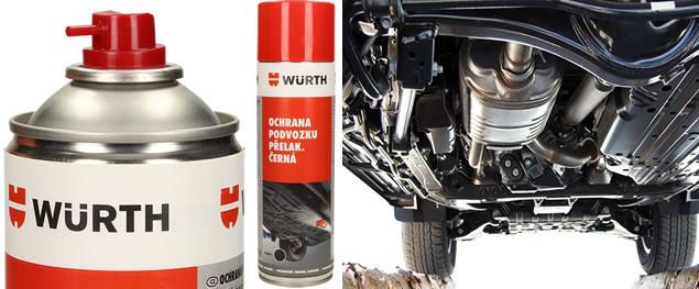 Würth přelakovatelná ochrana podvozku černá 500 ml