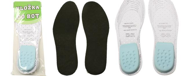 Vložky do bot černé 2ks