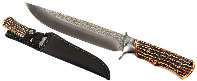 Hobby lovecký nůž s dřevěnou rukojetí 33 cm