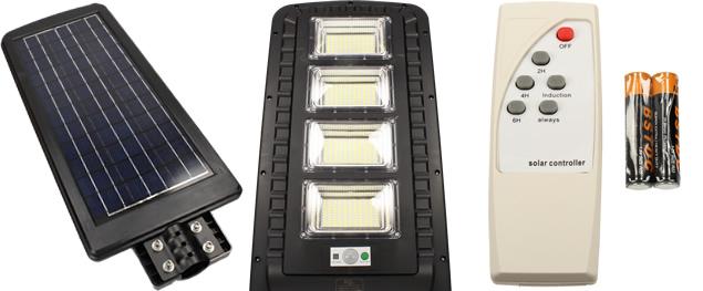 LED solární venkovní světlo 180W na dálkové ovládání