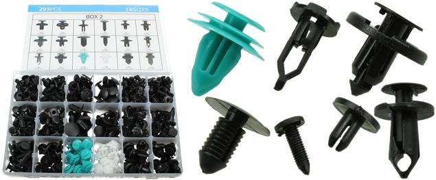 Sada plastových šroubů 299ks 