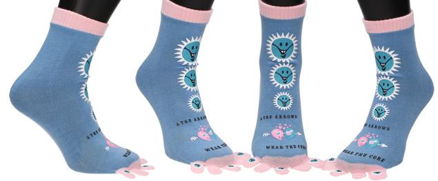Ponožky Toe Socks Světle Modré s…