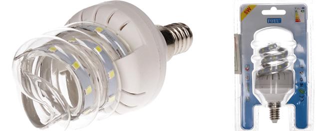 Úsporná žárovka Spiral Led 5w E14