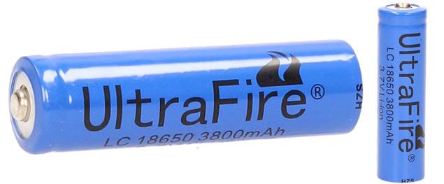 Dobíjecí baterie Ultra Fire 3800…