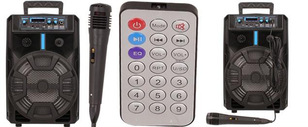 Bezdrátový párty reproduktor HI-FI s mikrofonem GA-802