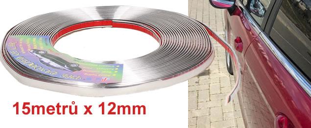 Lepící chromovaný pás 15m šíře 18mm