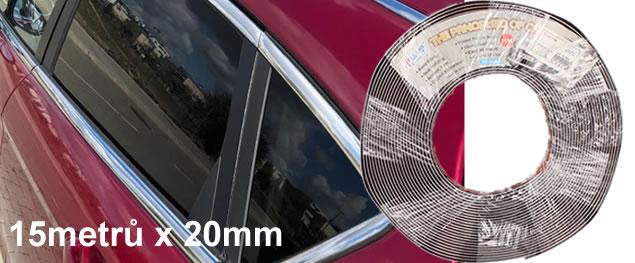 Lepící chromovaný pás 15m šíře 18mm