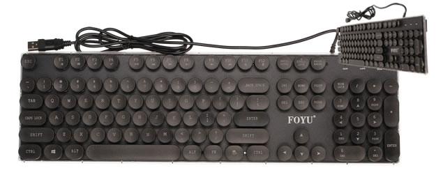 Retro podsvícená klávesnice FO-D005