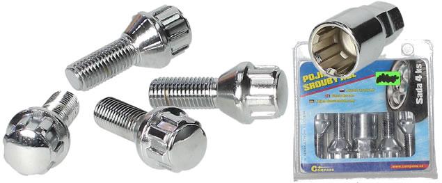 Pojistné šrouby kol M12 x 1,5 x 26mm