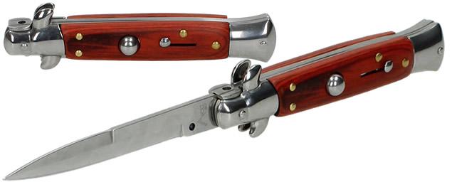 Vystřelovací nůž 20cm s pouzdrem a klipem 