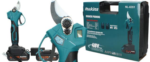 AKU nůžky Mukins 48V - 2xAku + n…