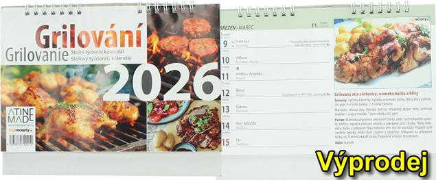 Stolní týdenní kalendář Grilován&hellip;
