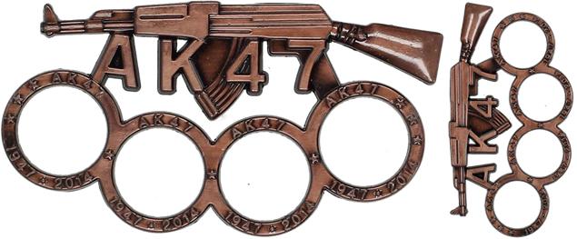 Obranný Boxer do dlaně AK47 hněd&hellip;