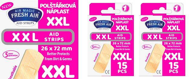 Polštářková náplast XXL 15ks