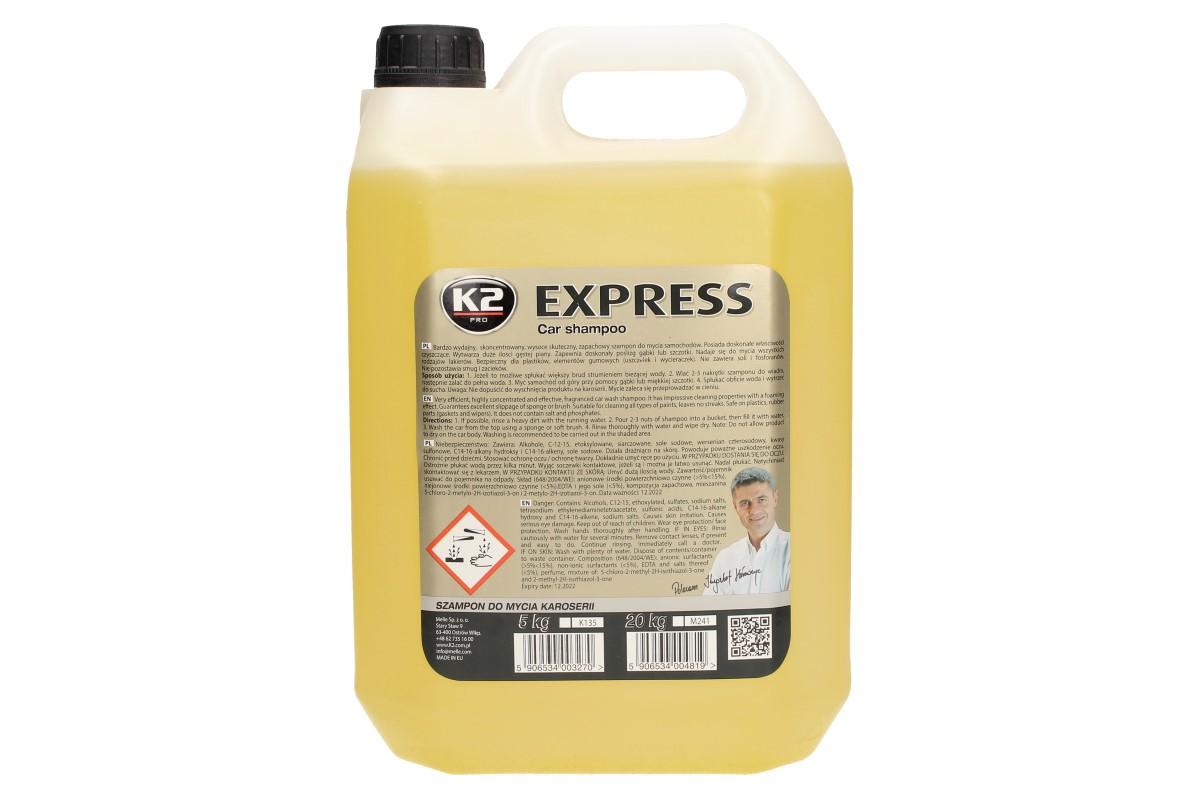 K2 EXPRESS 5 l - šampon bez vosku