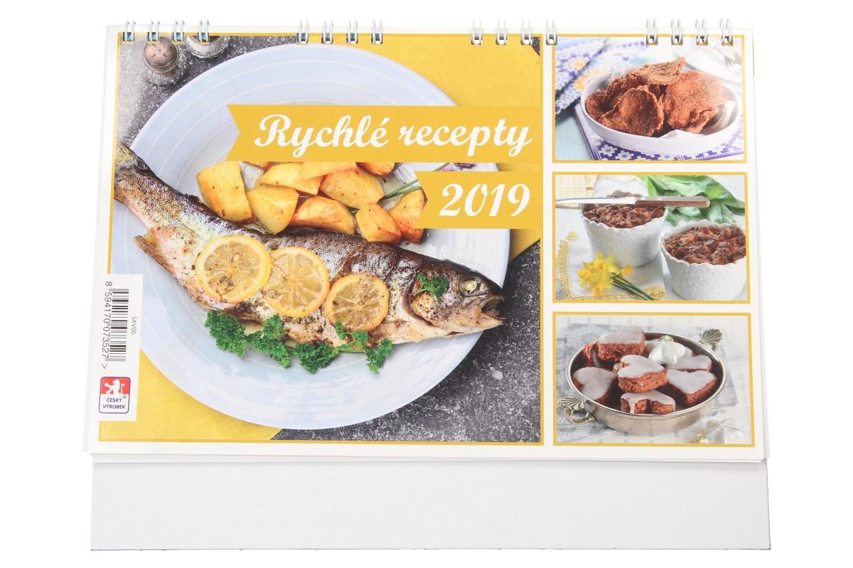 Rychlé recepty Kalendář 2019 22 x 18 cm