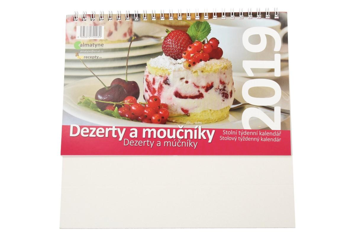 Kalendář 2019 Dezerty a moučníky 20 x 21,5 cm