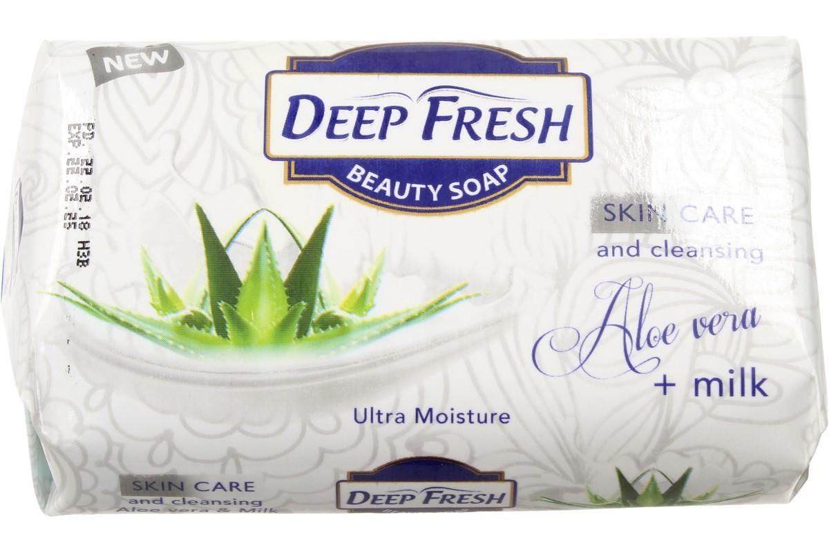 Deep Fresh mýdlo na obličej i tělo Aloe Vera s mlékem