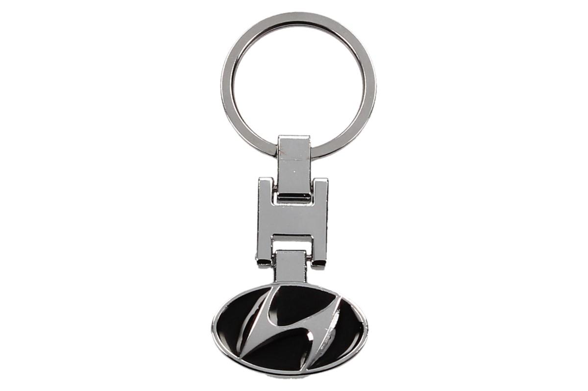 Klíčenka - znak Hyundai CHROM černá 3 cm