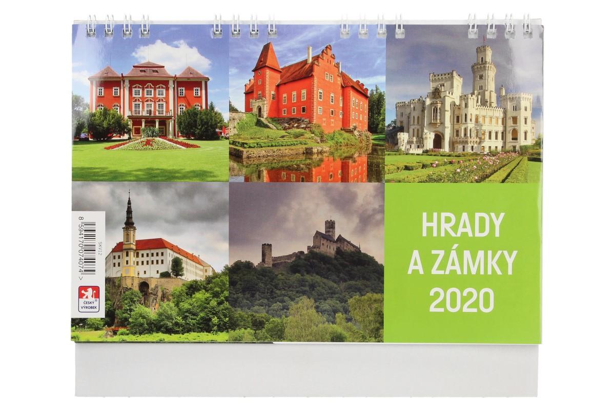 Kalendář 2020 Hrady a Zámky 22 x 17 cm