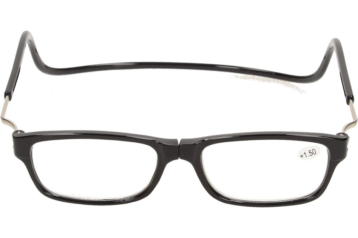 Dioptrické brýle s magnetem černé +1,50