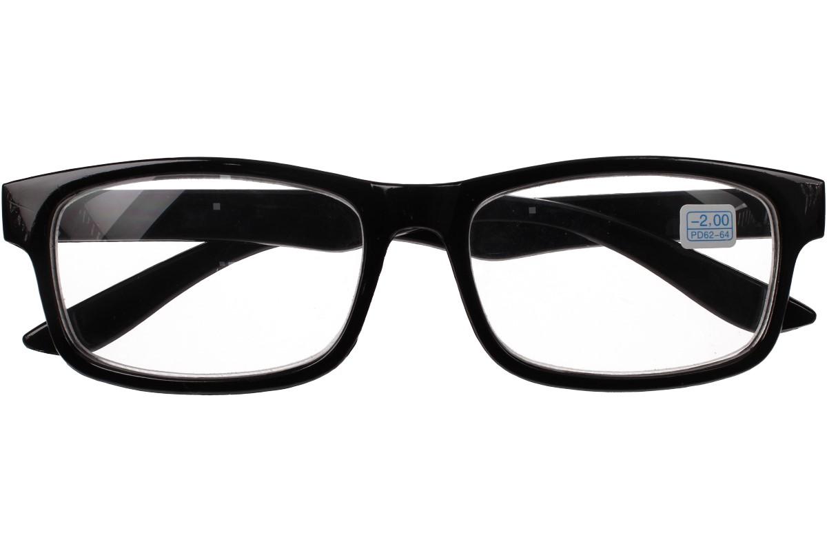 Dioptrické brýle pro krátkozrakost -2,00 černé