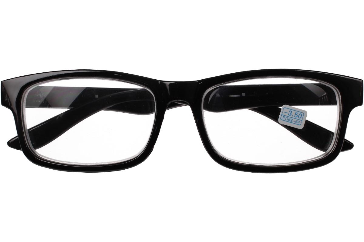 Dioptrické brýle pro krátkozrakost -3,50 černé