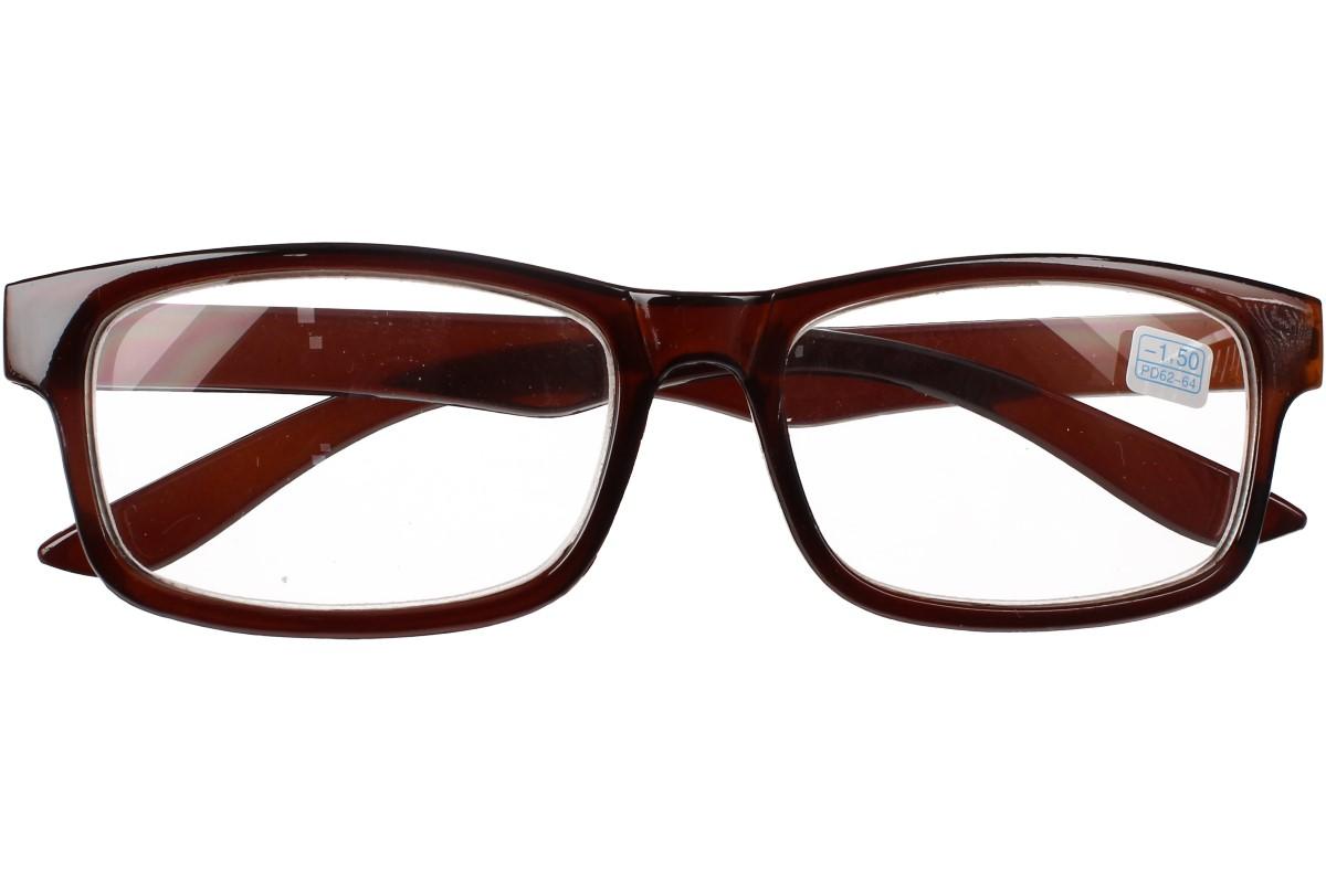 Dioptrické brýle pro krátkozrakost -1,50 hnědé 