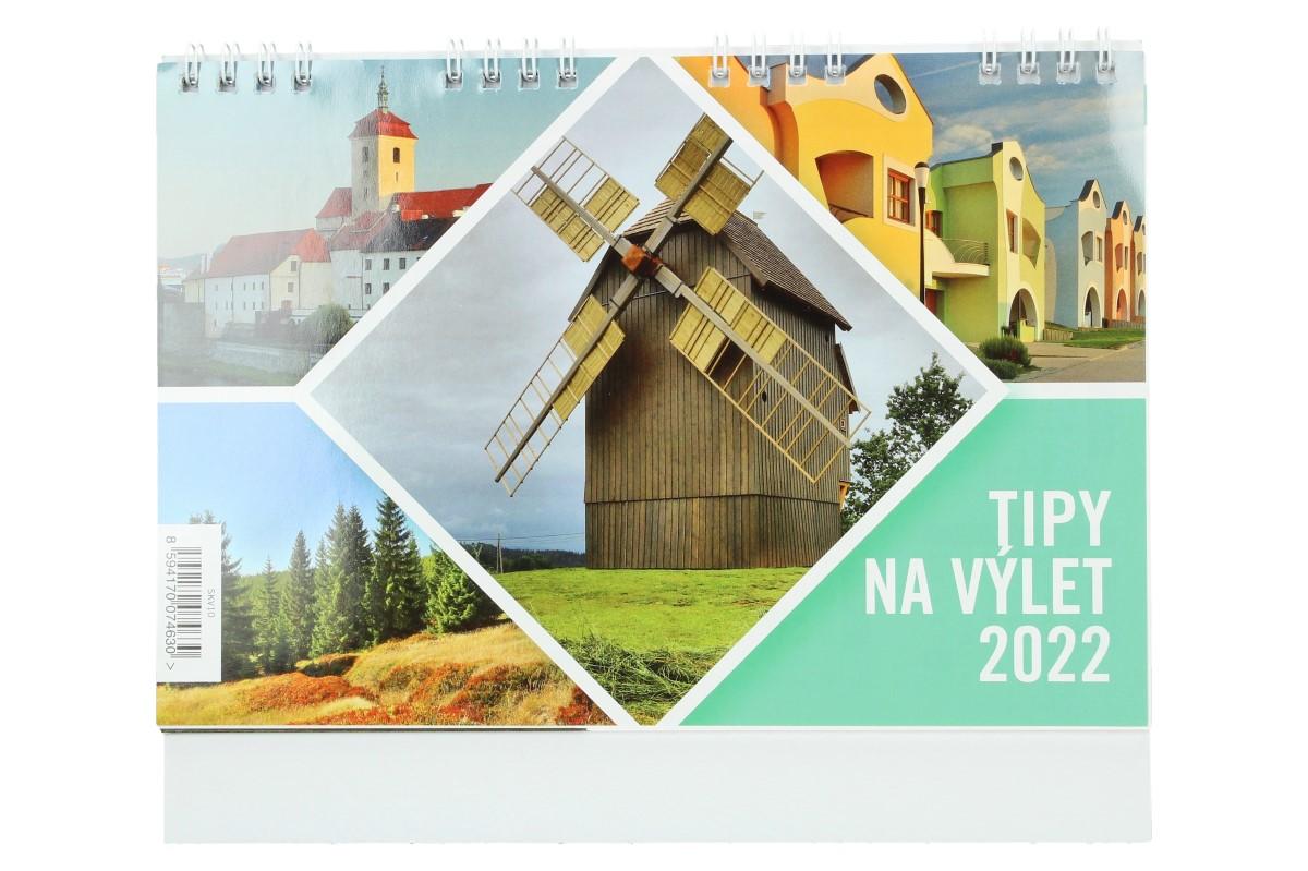 Kalendář 2022 Tipy na výlety 22 x 18 cm